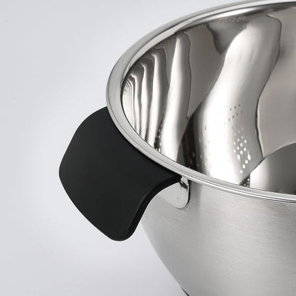 Rice Washing Bowl with Strainer Stainless Steel Quinoa Washer Bowl
