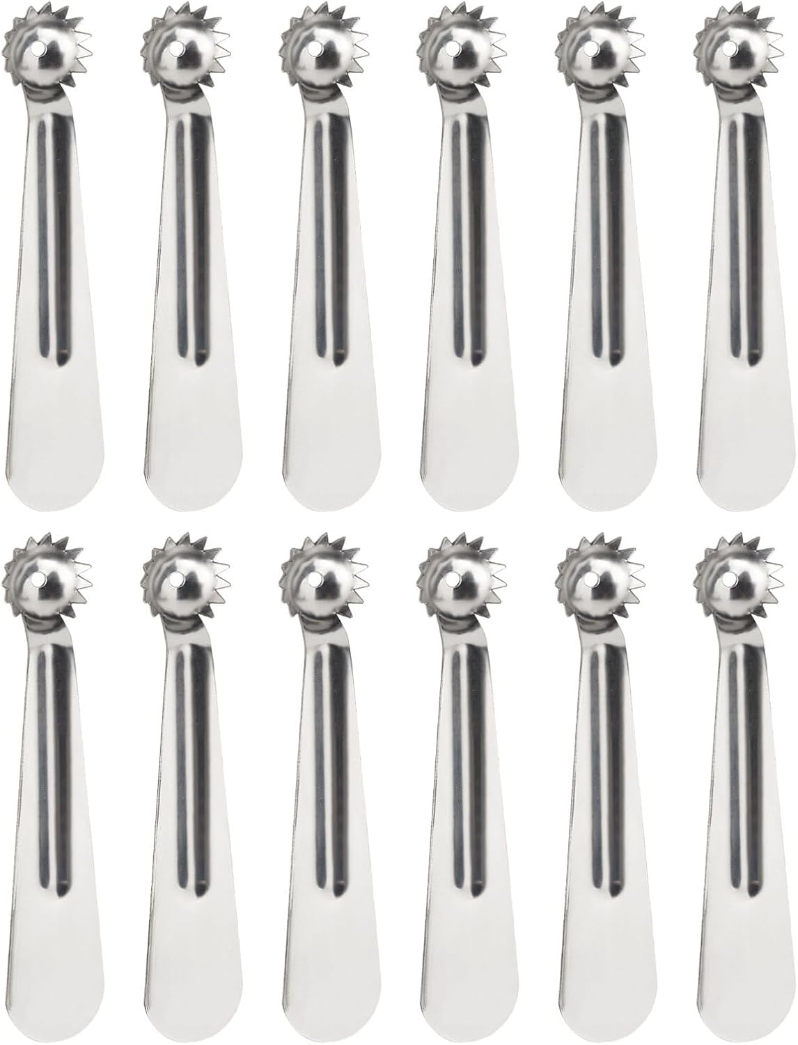12 Piece Stainless Steel Kitchen Corer Tool for Strawberries and Melons