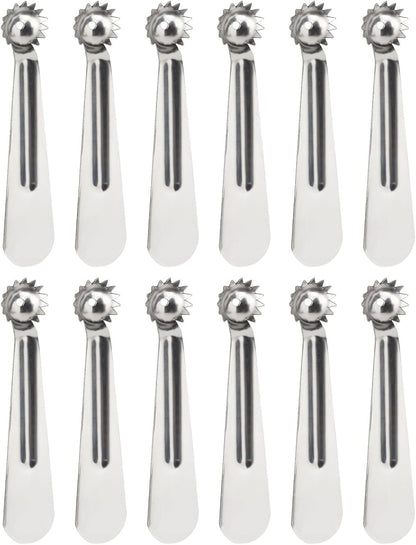 12 Piece Stainless Steel Kitchen Corer Tool for Strawberries and Melons