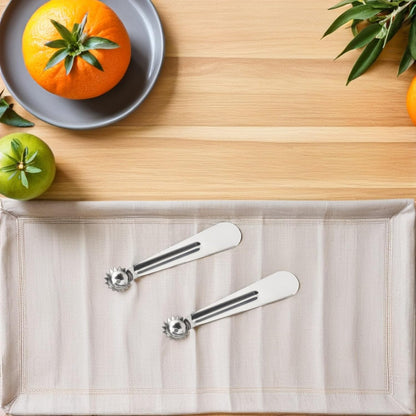 12 Piece Stainless Steel Kitchen Corer Tool for Strawberries and Melons