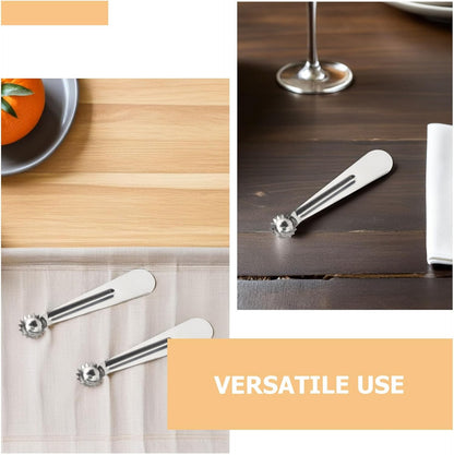 12 Piece Stainless Steel Kitchen Corer Tool for Strawberries and Melons