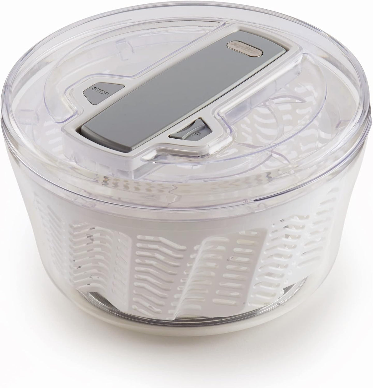 Swift Dry Salad Spinner, Large 6L Capacity, Plastic, White, Unique AquaVent™/One-Handed Fast Pump Action/Quick Brake/Non-Slip Base/Easy Cleaning