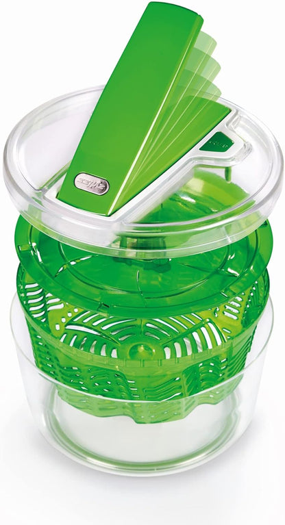 Swift Dry Salad Spinner, Large 6L Capacity, Plastic, White, Unique AquaVent™/One-Handed Fast Pump Action/Quick Brake/Non-Slip Base/Easy Cleaning
