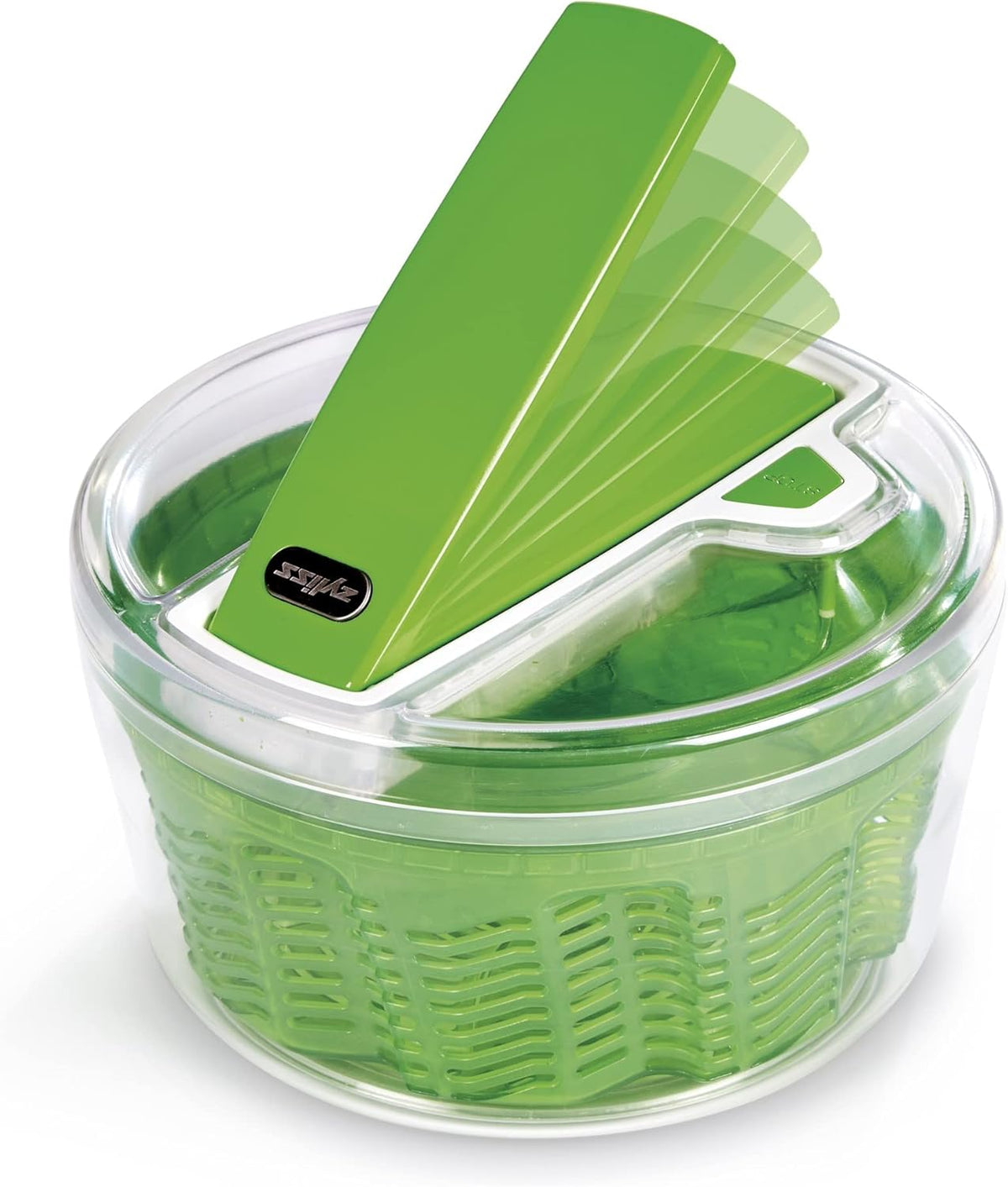 Swift Dry Salad Spinner, Large 6L Capacity, Plastic, White, Unique AquaVent™/One-Handed Fast Pump Action/Quick Brake/Non-Slip Base/Easy Cleaning