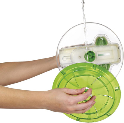 Swift Dry Salad Spinner, Large 6L Capacity, Plastic, White, Unique AquaVent™/One-Handed Fast Pump Action/Quick Brake/Non-Slip Base/Easy Cleaning