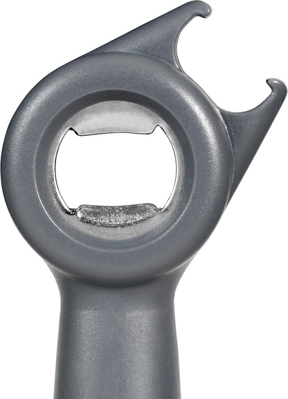 MagiCan Auto Tin Opener, Grey, Plastic/Stainless Steel, One Hand Operated Manual Can Opener with Clamp