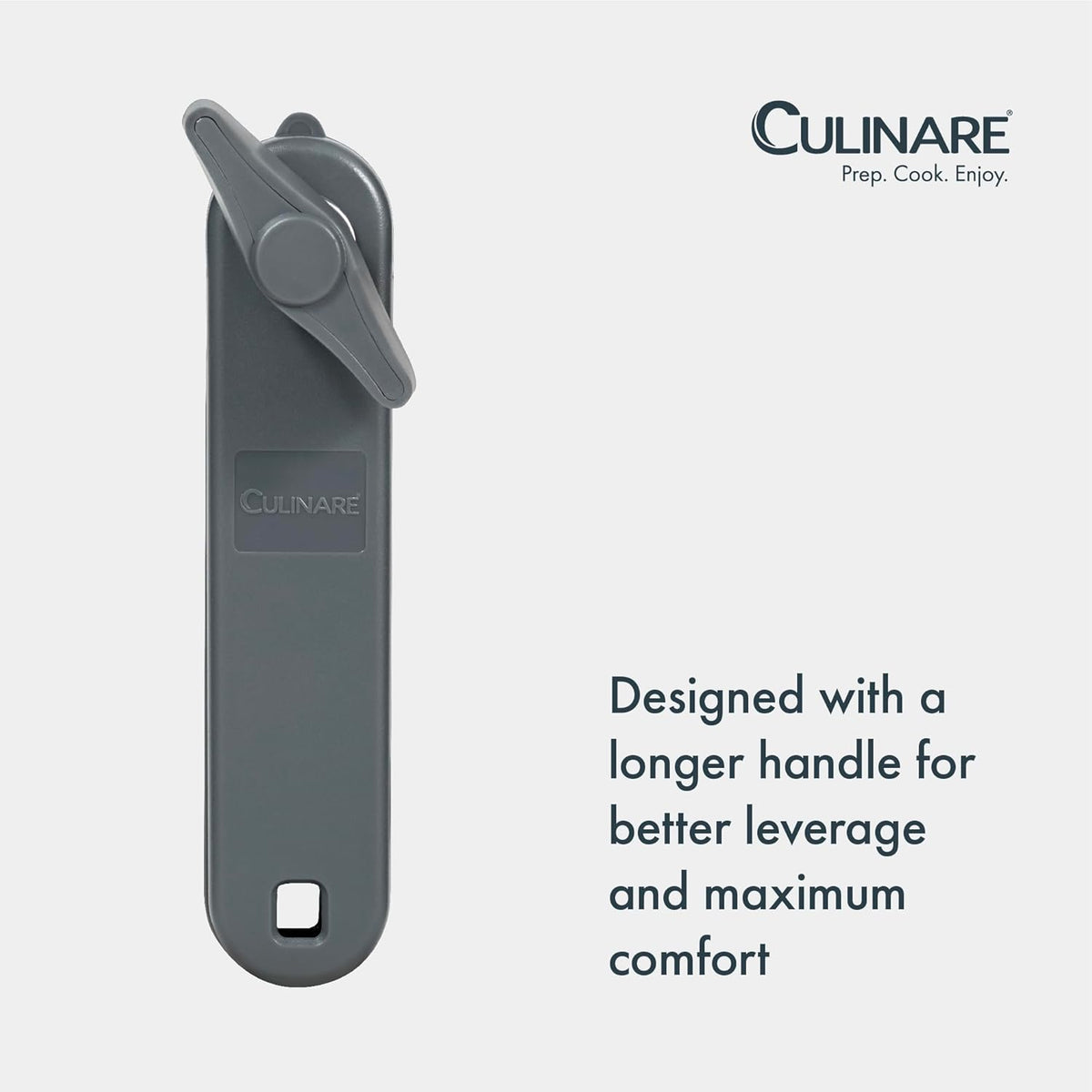 MagiCan Auto Tin Opener, Grey, Plastic/Stainless Steel, One Hand Operated Manual Can Opener with Clamp