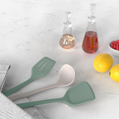 AOTHOD Silicone Cooking Utensils Set - 446°F Heat Resistant Kitchen Utensils,Turner Tongs,Spatula,Spoon,Brush,Whisk,Kitchen Utensil Gadgets Tools Set for Nonstick Cookware,Dishwasher Safe (BPA Free)