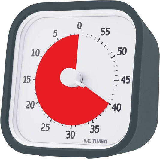 60 Minute MOD Education Edition ⁠— Visual Timer with Desktop Software for Kids Classroom Learning, Teachers Desk Clock, Study Tool and Office Meetings with Silent Operation (Charcoal)