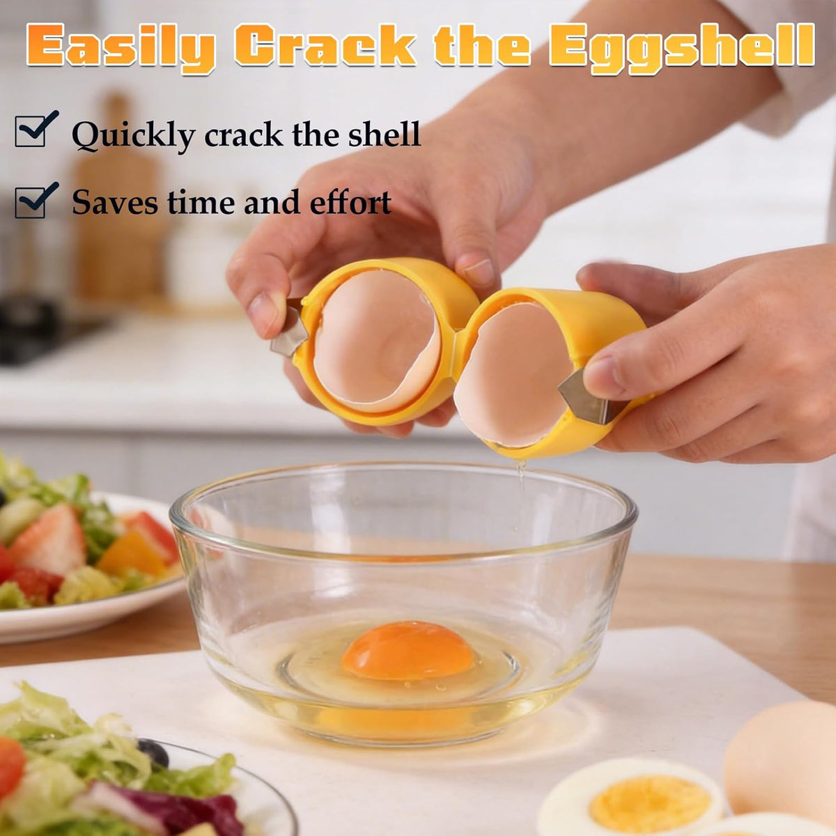 3-in-1 Egg Slicer Cutter, Stainless Steel Egg Dicer with 3 Modes | Multi-Function Egg Slicer with 2 Shell Openers, Ideal for Slicing Eggs, Strawberries, Grapes,Mushrooms and Kitchen Prep