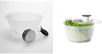 Good Grips Salad Chopper & Bowl, 12.5 x 5.5 x 12.5 inches, White & Good Grips Salad Spinner, Large