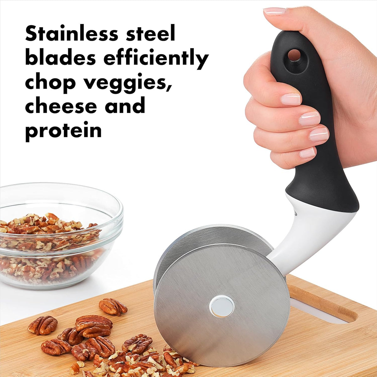 Good Grips Salad Chopper & Bowl, 12.5 x 5.5 x 12.5 inches, White & Good Grips Salad Spinner, Large