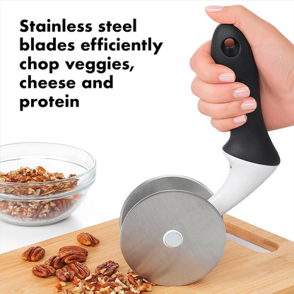 Good Grips Salad Chopper & Bowl, 12.5 x 5.5 x 12.5 inches, White & Good Grips Salad Spinner, Large