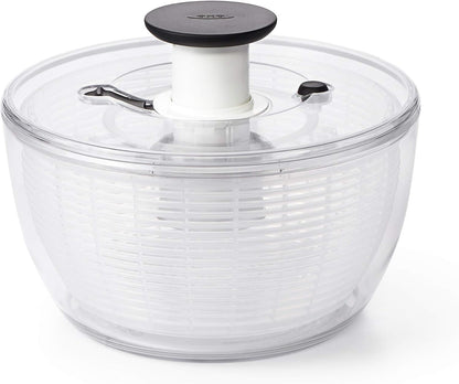 Good Grips Salad Chopper & Bowl, 12.5 x 5.5 x 12.5 inches, White & Good Grips Salad Spinner, Large