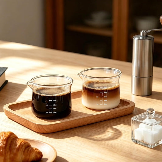 3OZ Espresso Cup 100ML Shot Glass Measuring Cup, Small Clear Graduated Beaker with Precise Markings,Heat-Resistant Borosilicate Glass for Kitchen Baking, Lab Experiments