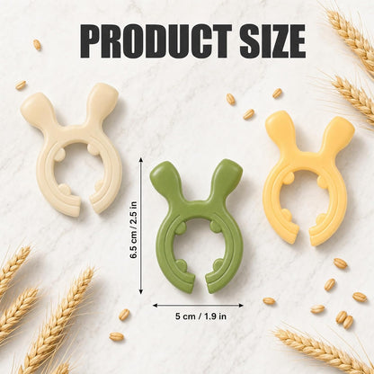 3PCS Silicone Pot Handle Holder & Spatula Rest, 2026 Upgraded Heat Resistant Spoon Holder for Stove Top, Anti-Scalding Utensil Rest & Steam Releaser Pot Clip, Non-Slip Kitchen Gadgets Organizer Kit