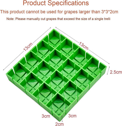 Grapes Cherry Tomatoes Cutter Slicer Half or Quarter Cutting 16Pcs at a Time, Food Grade Material, Dishwasher Safe, Fruit Container Holder Cutter for Salad Kids Baby Toddlers' Snacks