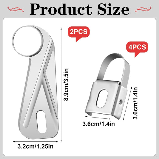 Universal Apple Peeler Replacement Blade Apple Peeler and Corer Stainless Steel Cutter Blades for Kitchen Home Restaurant(6 Pcs)