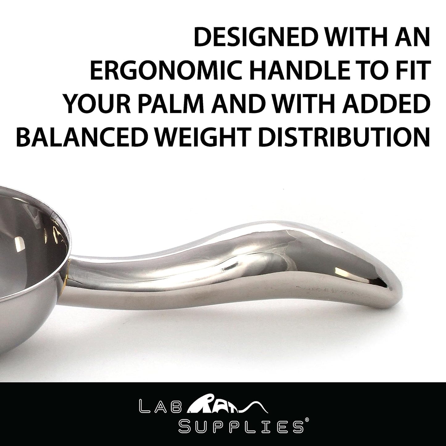12 oz Stainless Steel Scoop, 10” L x 3.3” W | for Ice, Dog & Cat Food, Popcorn, Coffee, Candy, Sugar, Flour, Dry Goods, etc.