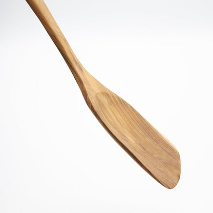 Teak Wooden Slotted Spatula Turner | Durable, Healthy, High Moist Resistance Teak Wood Spatula for Non Stick Cookware