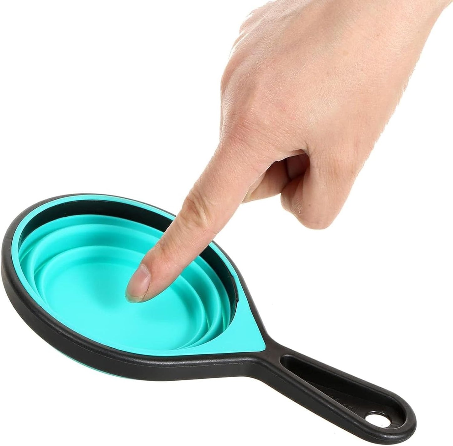 8pcs Collapsible Silicone Measuring Cups and Spoons Set Adjustable Measuring Cup Camper Kitchen Accessories Measure Cups and Spoons Set, 1/4-1, vion1