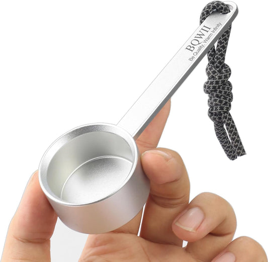 Aluminum Coffee Scoop 2 Tbsp (30ml), Metal Measuring Spoon for Coffee Beans & Ground Coffee, Protein Powder Scoop, Kitchen Measuring Tool