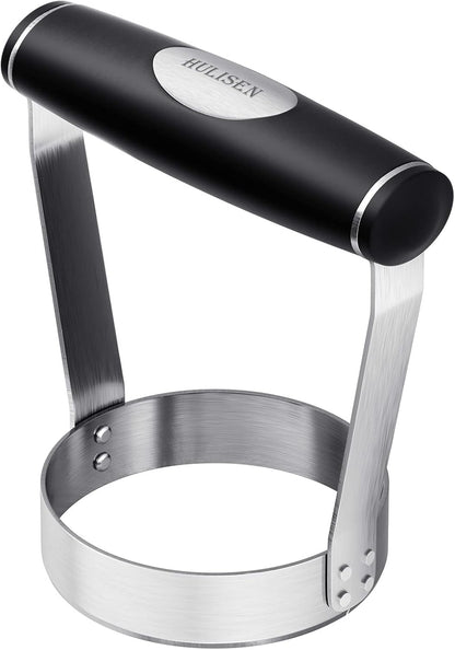 Serrated Food Chopper Manual Hand, 3" Stainless Steel Hand Chopper
