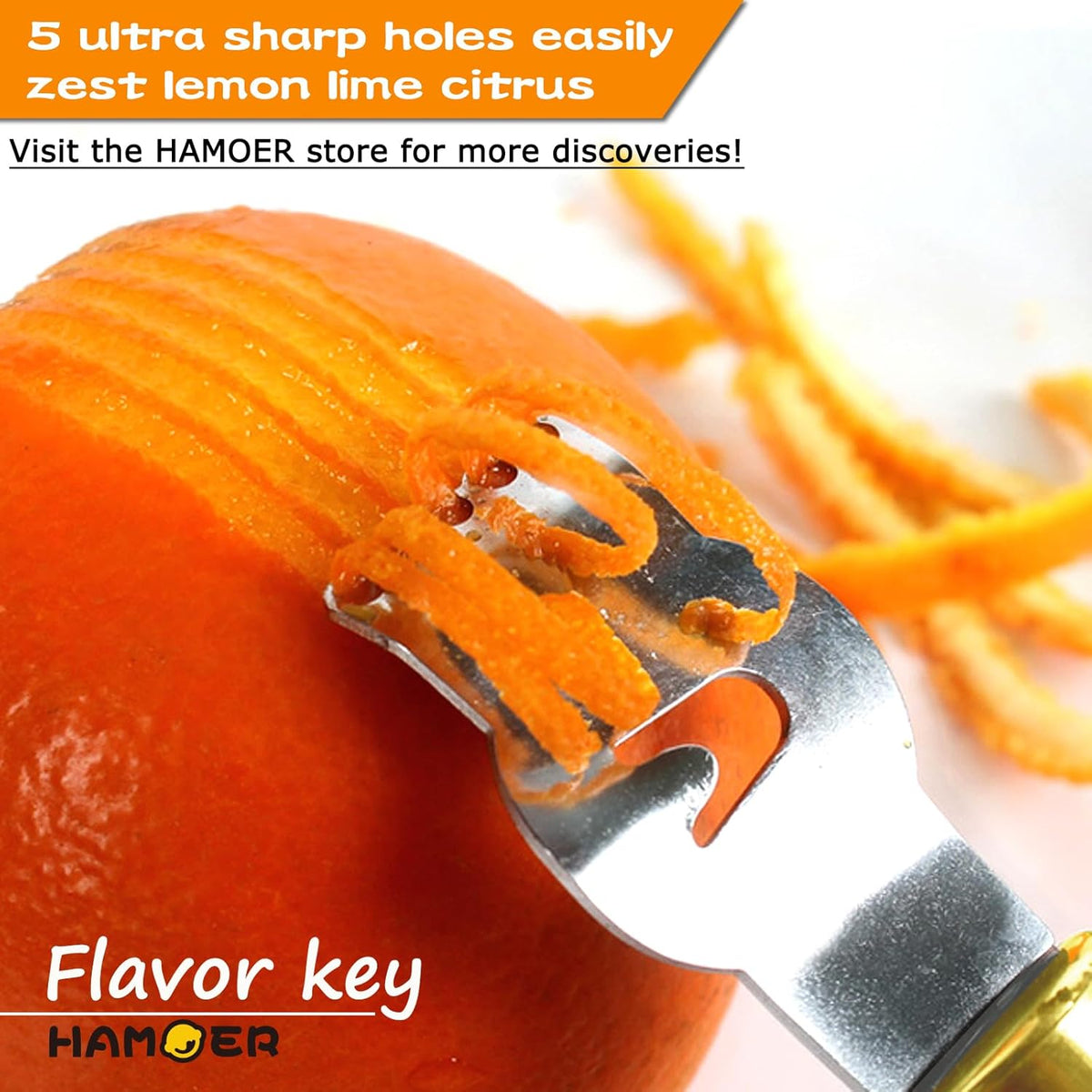 Zester Channel Knife & Micro Plane Grater Tool Set Ergonomic Handle | Stainless steel blade,Rubber-plastic non-slip handle,for Parmesan Cheese Lemon Chocolate Citrus Ginger Kitchen Bar Utensils