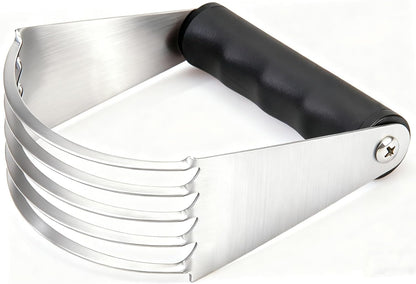 Dough Blender - Pastry Cutter Stainless Steel Butter Cutter, Pastry Blender for Easy Mixing, Pasta, Pie Crusts, Cake, Biscuits Baking Tools (Black)