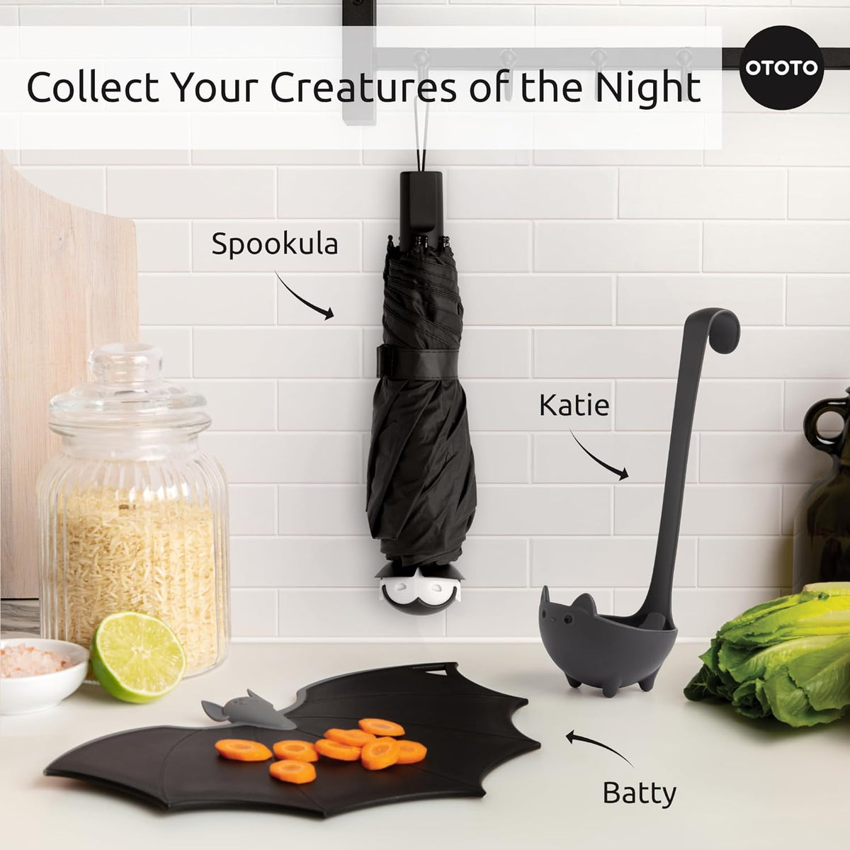 Original Elizabat Kitchen Scissors - Halloween Goth Cute Bat Kitchen Shears, Bat Scissors, Gothic Scissors Utensils - Spooky Bats Halloween Gifts, Cute Gadgets, Kitchen Gadgets