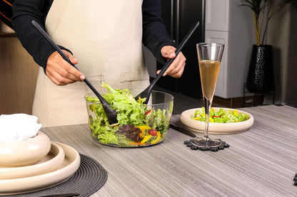 Easy Spin Salad Spinner - Fruit & Veggie Dryer - Produce Spinner & Cleaner for Salad Prep - Dishwasher-Safe Kitchen Essential - Non-Slip Bowl with Pull Handle - Stainless Easy Spin Small