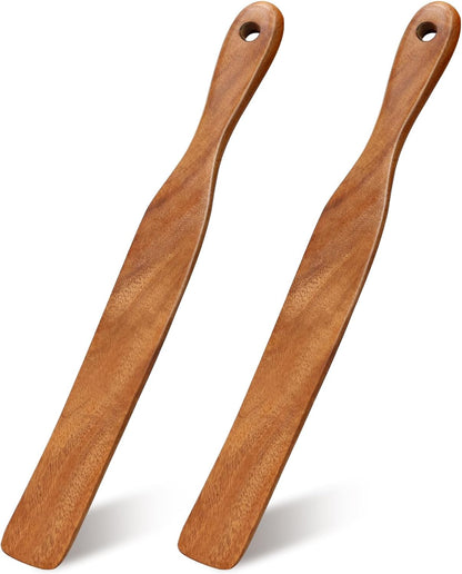 Wooden Spurtle Spatula Set for Sourdough Bread Making Supplies Essentials