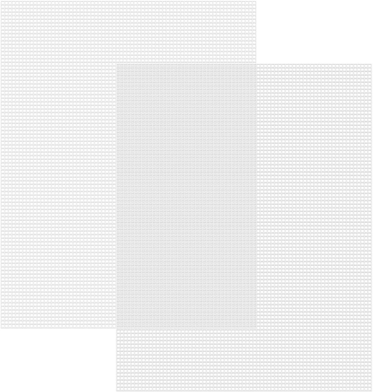 7 Count Plastic Mesh Canvas Sheets for Embroidery