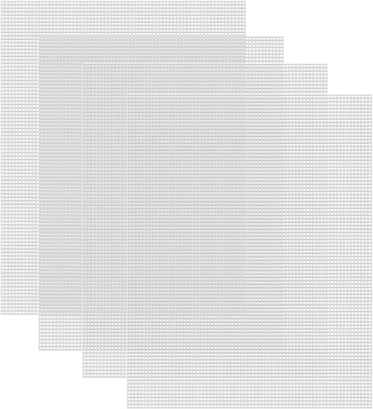 7 Count Plastic Mesh Canvas Sheets for Embroidery