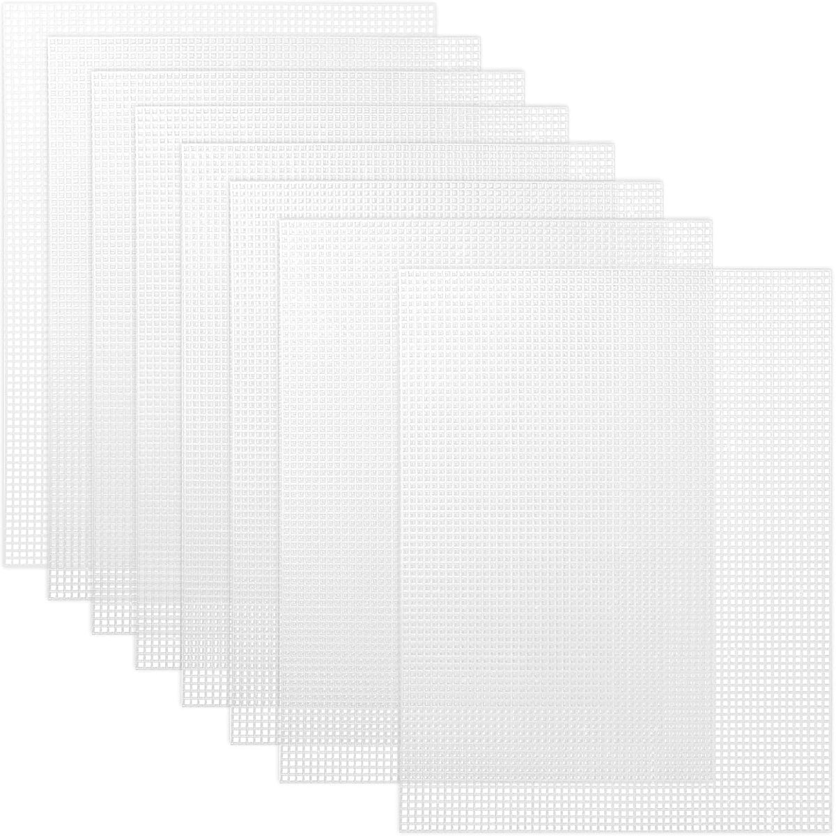 7 Count Plastic Mesh Canvas Sheets for Embroidery