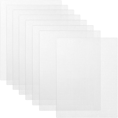 7 Count Plastic Mesh Canvas Sheets for Embroidery