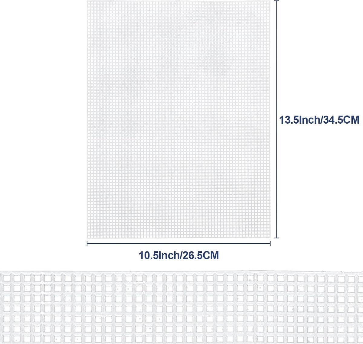 7 Count Plastic Mesh Canvas Sheets for Embroidery