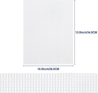 7 Count Plastic Mesh Canvas Sheets for Embroidery