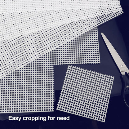 7 Count Plastic Mesh Canvas Sheets for Embroidery