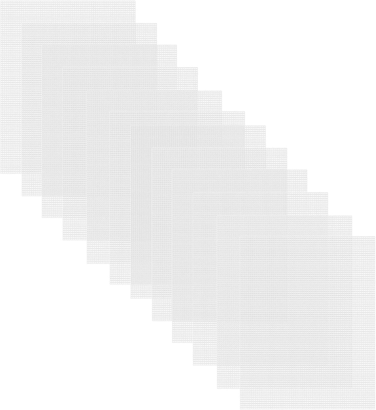 7 Count Plastic Mesh Canvas Sheets for Embroidery