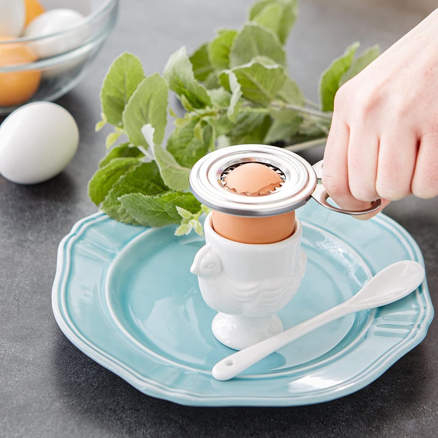 Endurance Kitchen Tool Collection Durable & Easy to Clean, Dishwasher Safe, Egg Topper, Stainless Steel