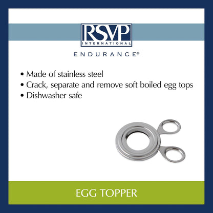 Endurance Kitchen Tool Collection Durable & Easy to Clean, Dishwasher Safe, Egg Topper, Stainless Steel