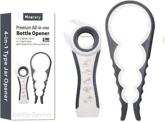 Easy-Twist Jar Opener: Maxracy Effortless Lid Opening for Weak Hands & Arthritis | Versatile Bottle Opener | Jar Openers & Bottle Openers