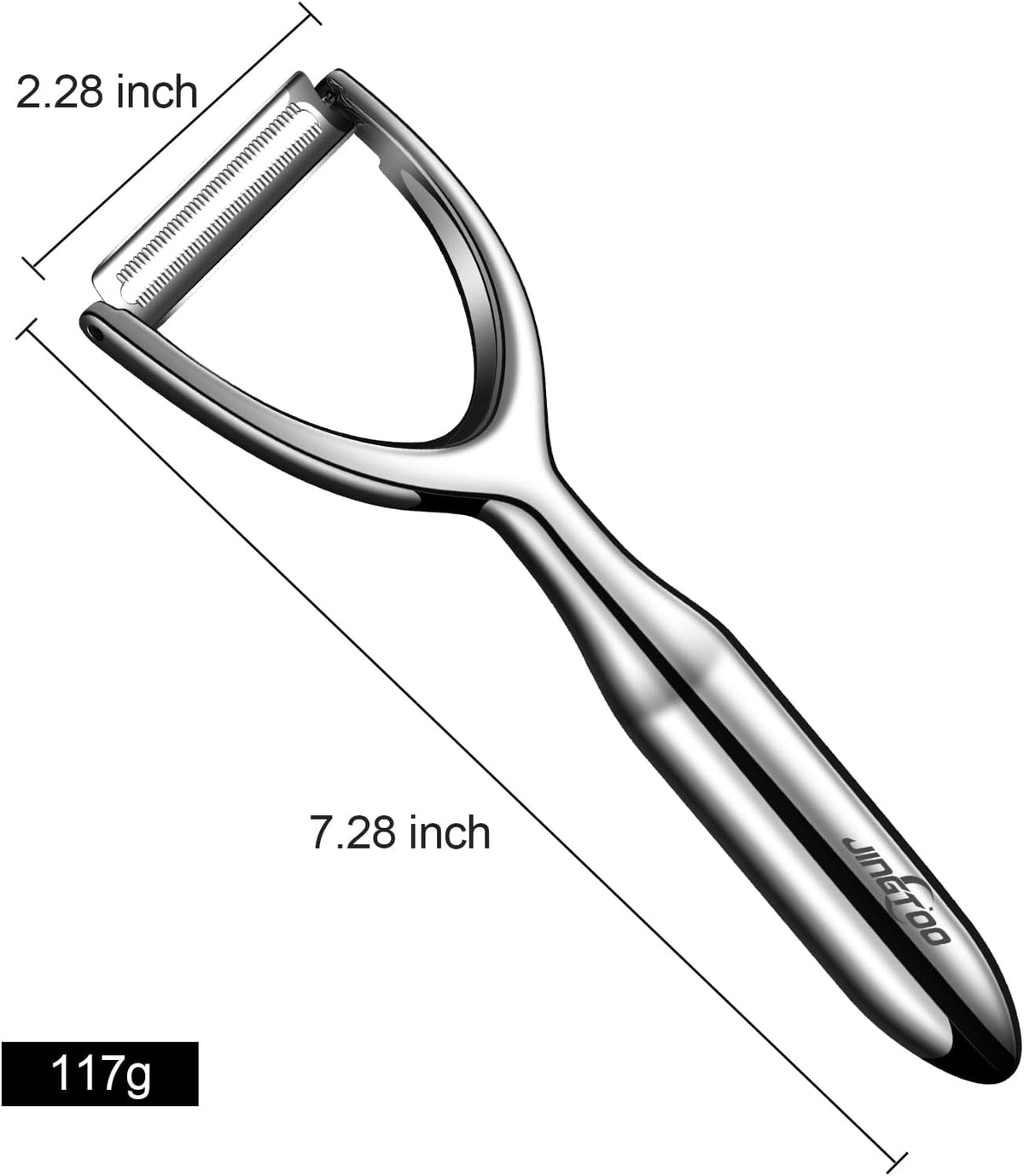 JINGTO Premium Vegetable Peeler Stainless Steel, Ultra Sharp Potato Peeler
