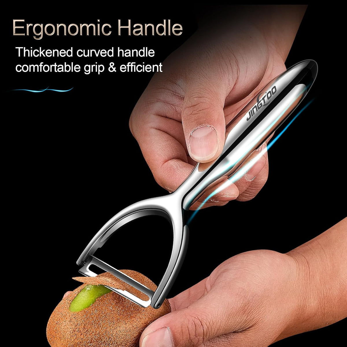 JINGTO Premium Vegetable Peeler Stainless Steel, Ultra Sharp Potato Peeler