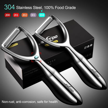 JINGTO Premium Vegetable Peeler Stainless Steel, Ultra Sharp Potato Peeler