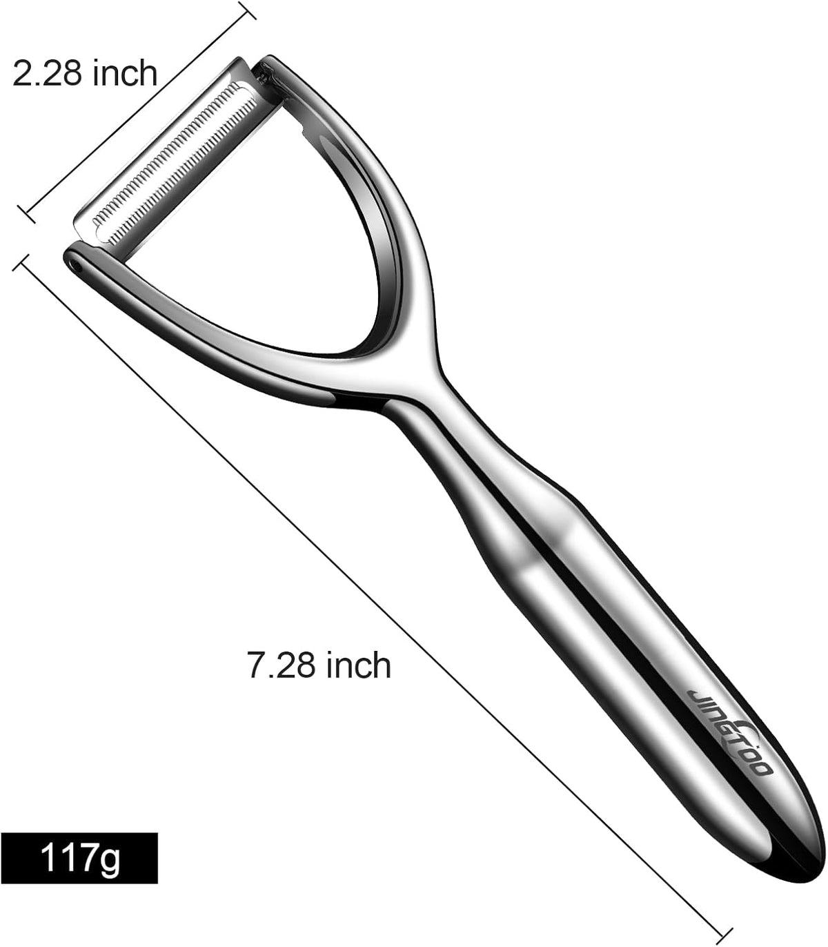 JINGTO Premium Vegetable Peeler Stainless Steel, Ultra Sharp Potato Peeler