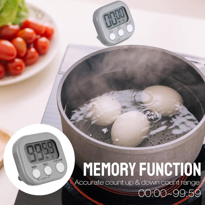 24 Pcs Digital Kitchen Timer Magnetic Timer Bulk On/Off Switch Minute Second Count up Countdown Loud Alarm for Exercise Cook Baking (Blue,Green)
