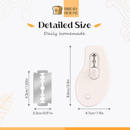 Bread Lame Sourdough Scoring Tool, Extractable & Magnetic Bread Scoring Tool, Bread Scoring Knife for Sourdough Bread Baking, Bread Scorer Tool with 5 Replaceable Razor Blades