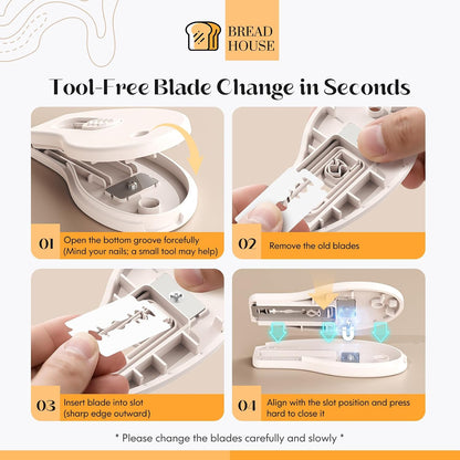 Bread Lame Sourdough Scoring Tool, Extractable & Magnetic Bread Scoring Tool, Bread Scoring Knife for Sourdough Bread Baking, Bread Scorer Tool with 5 Replaceable Razor Blades